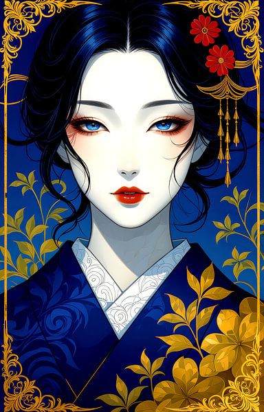 les yeux d'une geisha par Egon Zitter