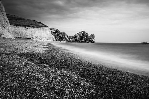 Jurassic Coast England Black and White