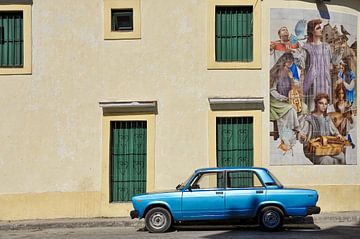Oude auto in Havana,Cuba. van Tilly Meijer