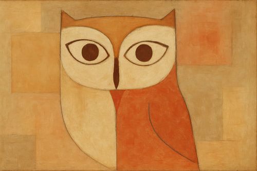 Hibou avec grands graphiques