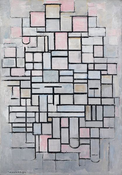 Piet Mondriaan. Composition No IV von 1000 Schilderijen