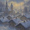 Berchtesgaden Watzmann Winter – Bayerische Alpen Impressionistische Kunst von Travel Shop
