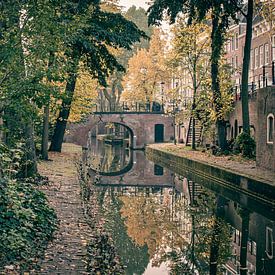 Herfstige Nieuwegracht in Utrecht von Mike Peek