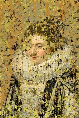 Ernestine derrière avec des perles