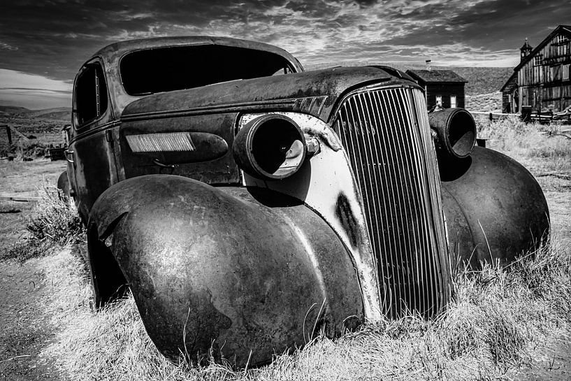 Oldtimer in spookstad Bodie van Dieter Walther