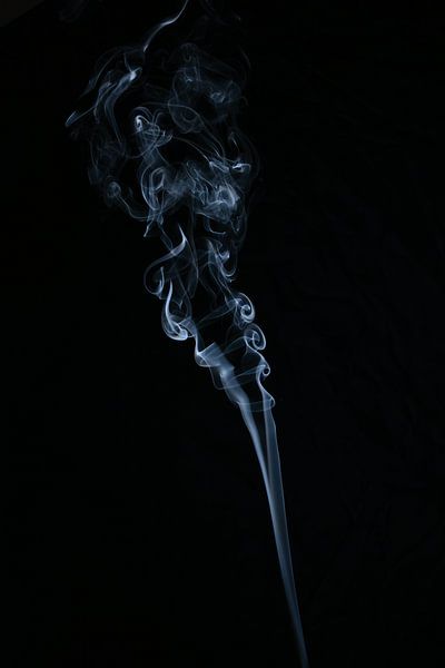 Curly Smoke in Black and White by Karin de Boer Photography