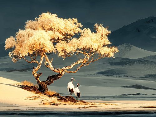 Whispering wings | setting sun