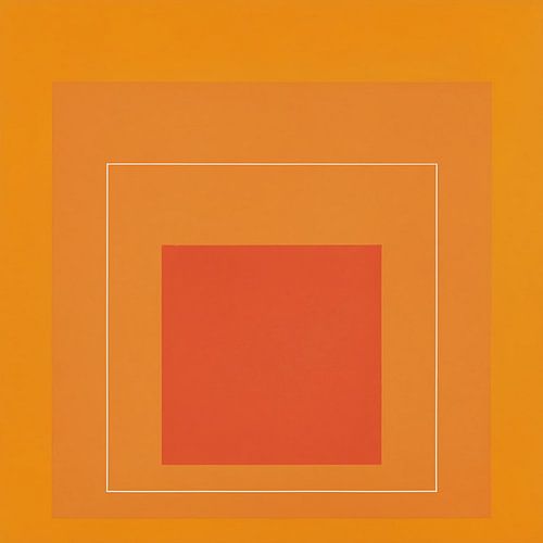 Josef Albers - Hommage an das Quadrat, orange, hohe Auflösung
