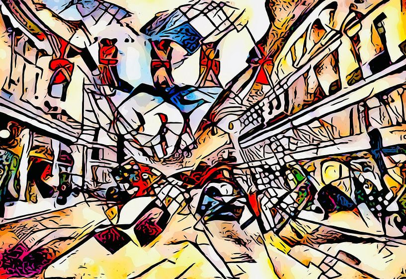 Kandinsky meets London #9 by zam art