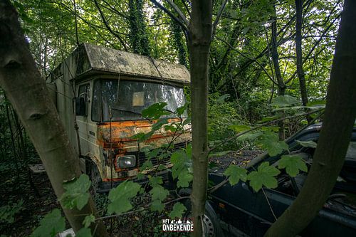 Oude Mercedes camper.