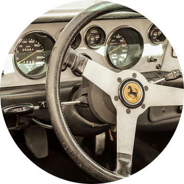 Ferrari 308 GT4 Dino sportwagen dashboard van Sjoerd van der Wal Fotografie