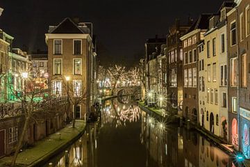 Utrecht City View at Night van Meliza  Lopez