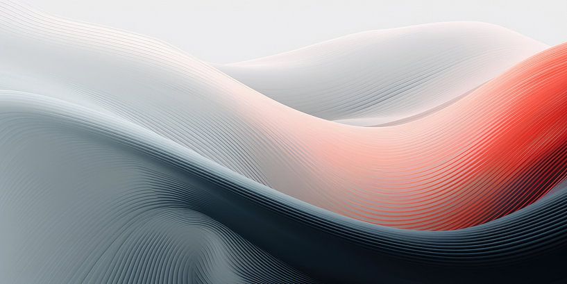 Abstract minimalist surrealist background of colours and shapes by Art Bizarre
