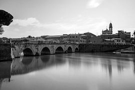 Ponte di tiberio Rimini, Italien