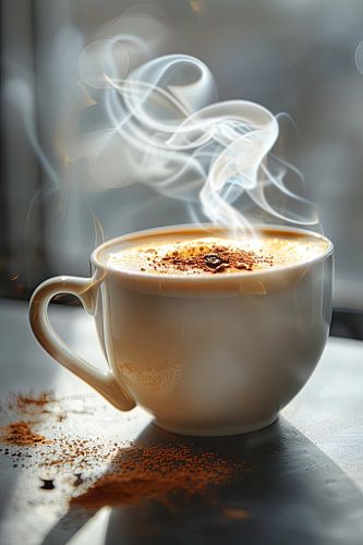 kop koffie of cappuccino drinken