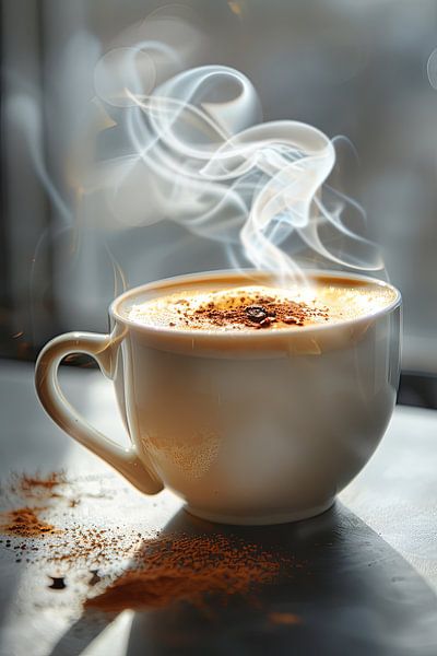 drink a cup of coffee or cappuccino by Egon Zitter
