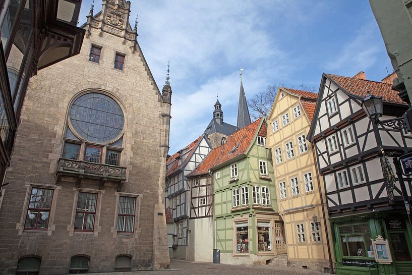 Ville du patrimoine mondial Quedlinburg - Breite Straße coin Hoken par t.ART