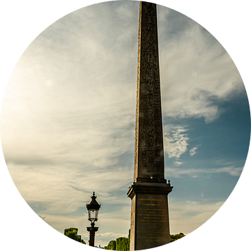 Obelisk van Luxor op de Place de la Concorde in Parijs Frankrijk van Dieter Walther