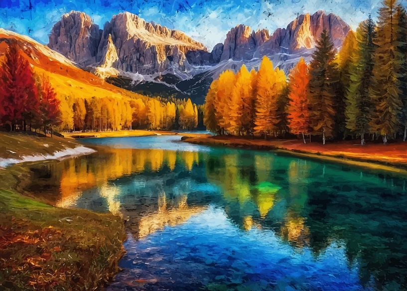 Lago Federa Dolomiten Herbstabend von MIROKKU