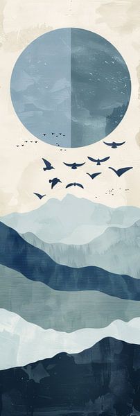 Minimalist landscape by Poster Art Shop