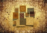 "Mosaic of Golden Patterns"
