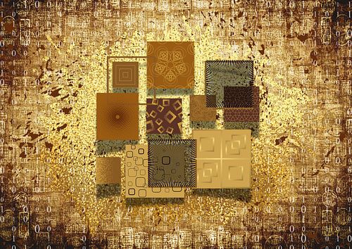 "Mosaic of Golden Patterns"