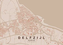 Map of Delfzijl