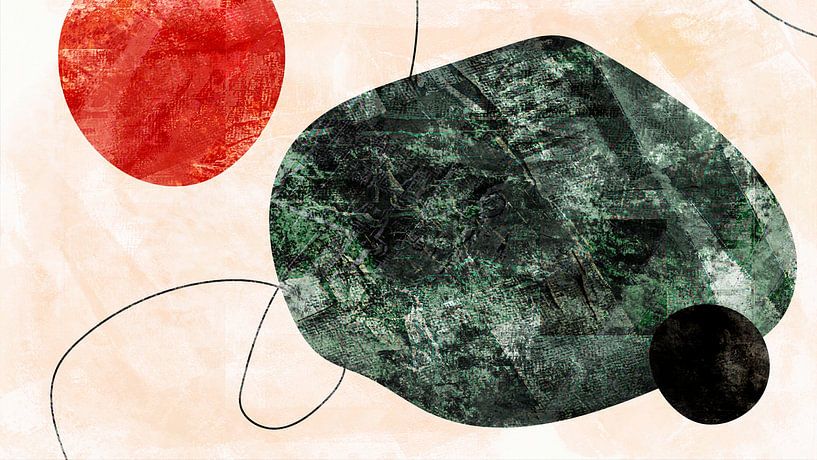 Japanse vormen - Modern natuurexpressionisme van FRESH Fine Art