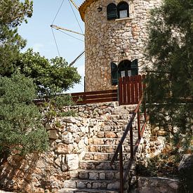 Skinari windmolen Zakynthos van Hilde Landhuis