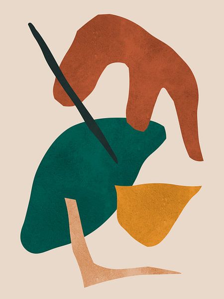 Expressieve collage 9 van Vitor Costa