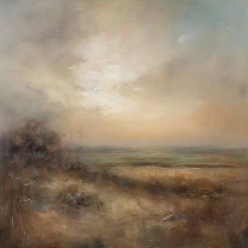 Abstrakte Landschaft "Ich liebe die Natur"