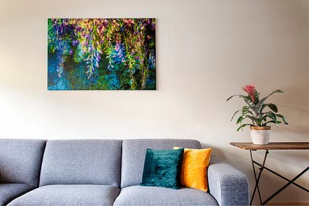 Blauweregen * geinspireerd op een schilderij van Claude Monet