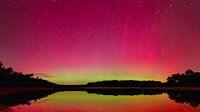 Northern lights over the Kibbelkoele.
