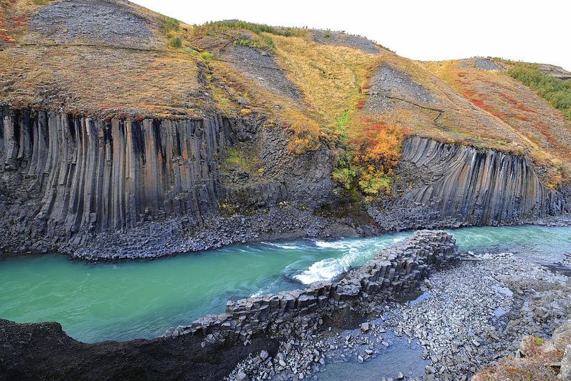 Stuðlagil Canyon in the East of Iceland by Frank Fichtmüller