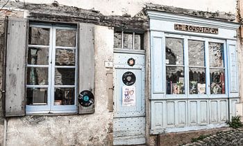 Vintage retro vinyl winkeltje in Frankrijk