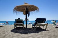 vakantie: strand in Malaga