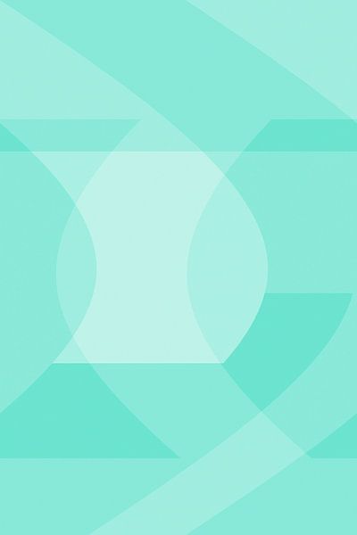 Abstract green shapes by Diana Mets