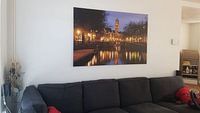 Klantfoto: Zicht op Zandbrug en Oudegracht in Utrecht vanaf de Bemuurde Weerd van Donker Utrecht