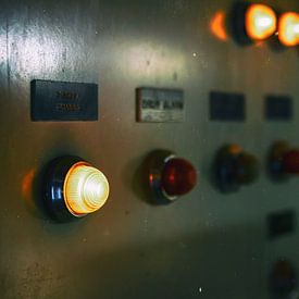 lighting sign in an old building by Greet Thijs