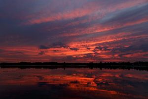 Zonsondergang Rijkerswoerdse Plassen