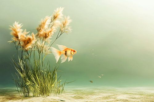 The Goldfish in the Whispering Reeds | Where Time Stood Still Under Water
