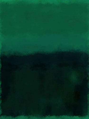 Abstract schilderij in Rothko stijl in groen