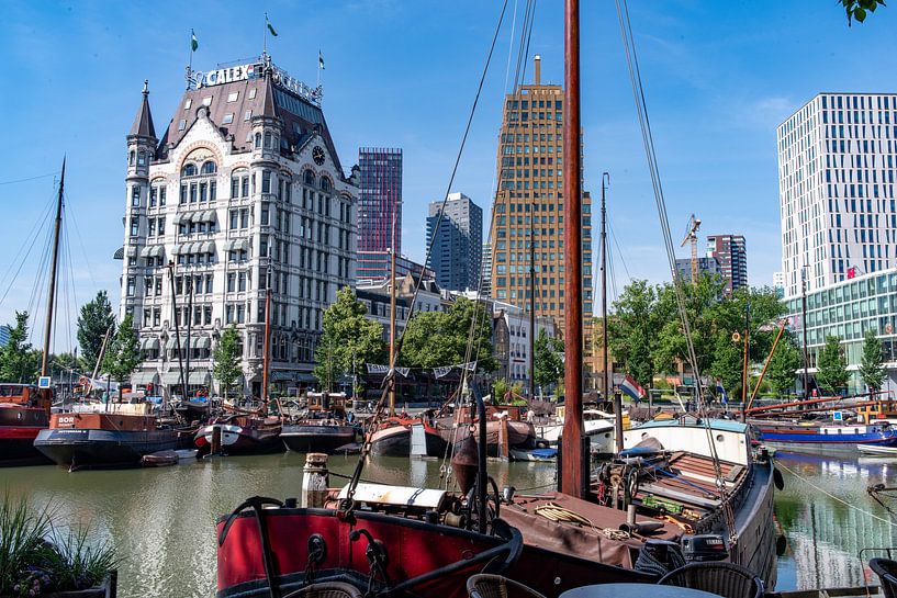 Rotterdam, Oude Havenkade and the White House (1898) by Marc Wielaert
