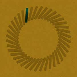 Reliefkunst - Tucsan Gold (Flexa-Farbpalette 2025) von STUDIO ARTSY