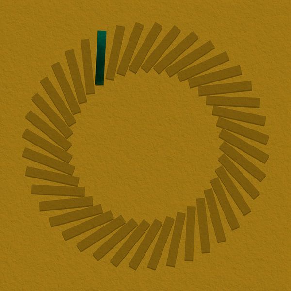 Art en relief - Tucsan Gold (palette de couleurs Flexa 2025) par STUDIO MINIMAL ART