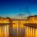 FLORENZ Ponte Vecchio bei Sonnenuntergang von Melanie Viola Miniaturansicht