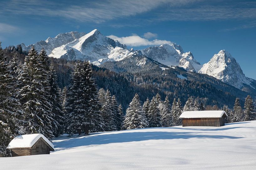 Blick zur Zugspitze bei Garmisch-Partenkirchen von Andreas Müller