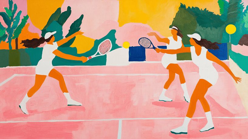 Op de tennisbaan van Dream Drip