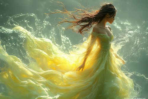 sensuele schilderachtige vrouw