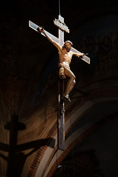 Christusstatue, Piemont, Italien von Joost Adriaanse